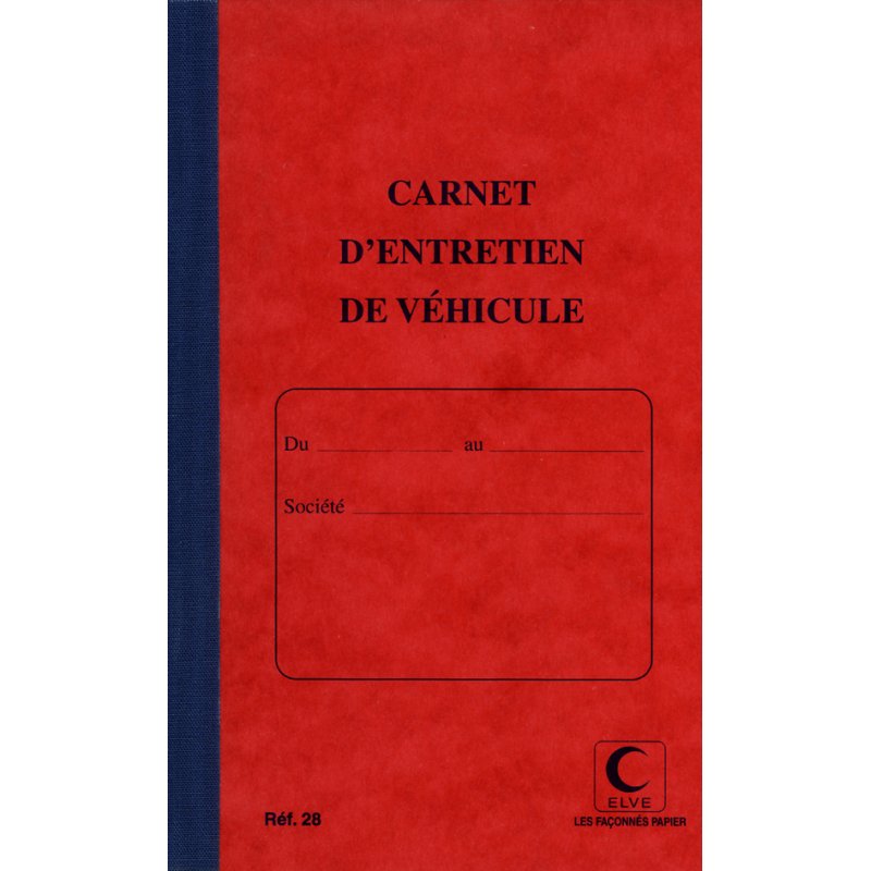 Onderhoudsboekje voor auto's, 32 pagina's